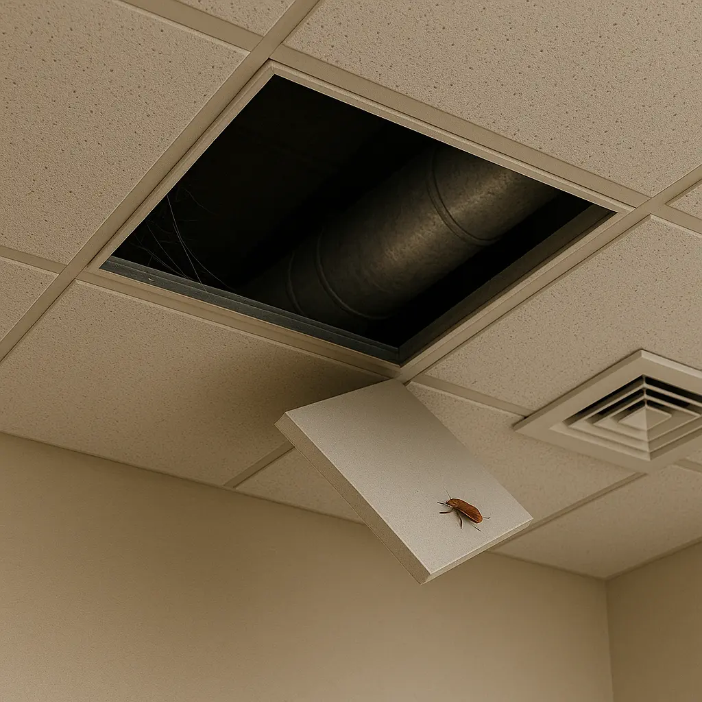 false cealings pest image - pest control in offices image